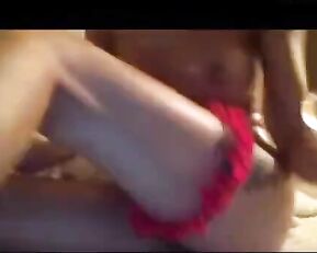 Very slim milf passion masturbate anal in bed webcam show