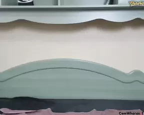 Babe with a cute Miku wig sucks a cock