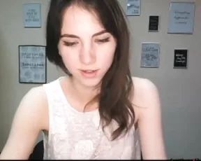 Brunette is handling a dick