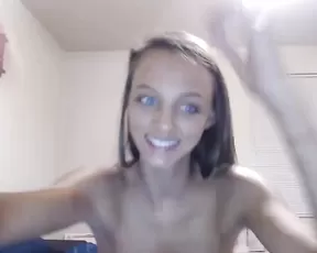 Tied up babe gagging on a penis