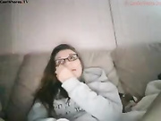 Blonde pushes in some sex toys