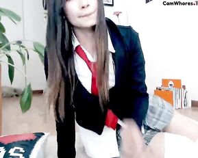 Maleja69 beauty schoolgirl teasing webcam show