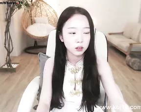 Asian schoolgirl teasing webcam show