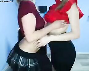 Slim dirty lesbians hot fingering webcam show