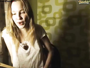 Slim little blonde teasing webcam show