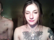Tattoo slim naked teen couple blowjob webcam show
