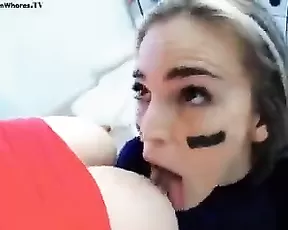 Busty dirty teen lesbians playing with boobs webcam show