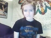 Redhead tasty teen with small tits fuck anal webcam show