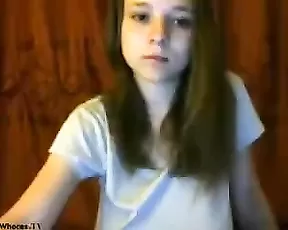 Young girl show natural huge boobs webcam show