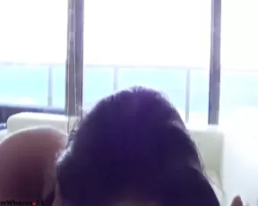 Blonde with a nice ass fingering her muff
