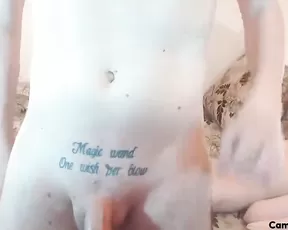 Chubby blonde in a body stocking cock rammed from behind