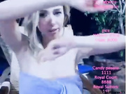 Big breasted women shows off her rack