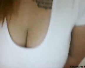 Kashmir1 redhead milf with huge tits teasing webcam show
