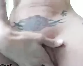 Teen is handling a pecker