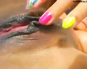 natalyhot21 passion latina brunette with big tits fingering webcam show