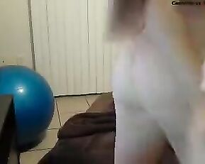 Sexy naked teen passion riding dildo webcam show