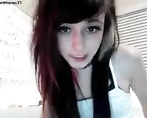 Eager chick didn't take time to get naked