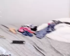 Crazy latin young couple make a blowjob and fuck outdoors in the road night time
