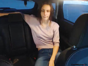 Very slim nice teen in car free webcam show