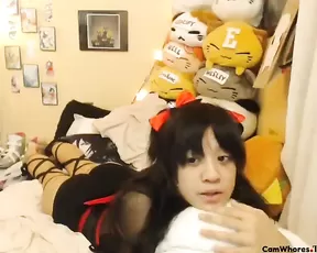 Hot and lustful pretty wife cumshot on her tits and face,enjoy my friends