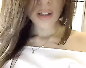 Sex bomb slim girl dancing webcam show