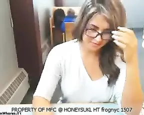 Blonde is fucked on the couch