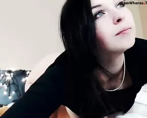 Pretty brunette milf wife preffer suck husband cock than attend her family,damn!
