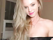 Ebony girl is changing her clothes