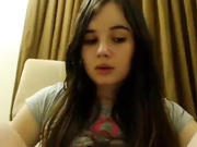 chanelpresle young brunette fingering her pussy webcam show