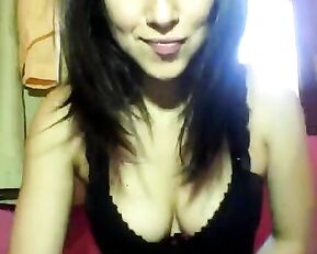 Golosita21 sex bomb brunette fingering in panties webcam show