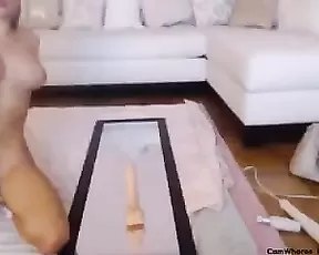 AubreeMartin busty slim blonde hot riding dildo webcam show