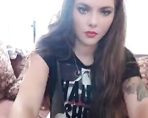 BrookEvrgreen sex bomb teen in stockings fuck her ass dildo webcam show