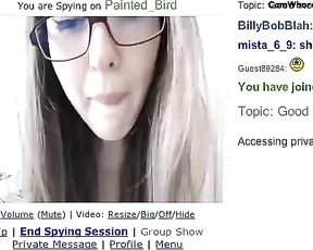 Paintedbird sweet teen in glasses fingering pussy webcam show
