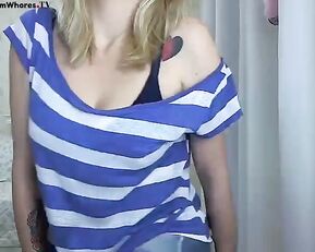 Braziliandoll busty milf blonde suck dildo webcam show