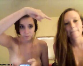 Slim nude teen lesbians teasing webcam show