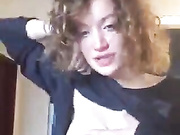 Brunette fucked in reverse cowgirl and covered with cum