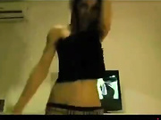 Beauty slim teen dancing erotic webcam show