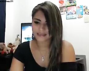 Samysexi beauty busty latina blonde vibraitng pussy webcam show
