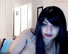 Shoshanaheart tasty brunette make blowjob dildo webcam show