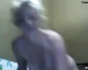 Stunning juicy nude blonde in bed masturbate wet pussy webcam show