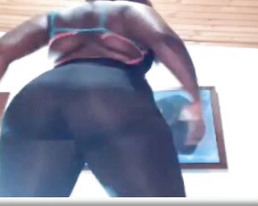 Grlseldax fat black milf teasing in bed webcam show