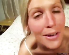 Slim milf blonde lick feets webcam show