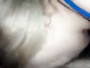 Blonde milf make deepthroat POV blowjob webcam show