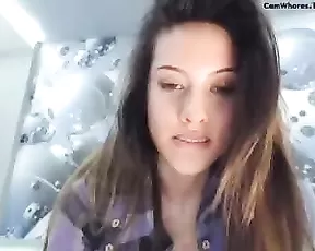 redhead webcam girl cums hard with hitachi