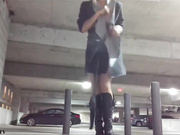 Fat chick teases her cunt