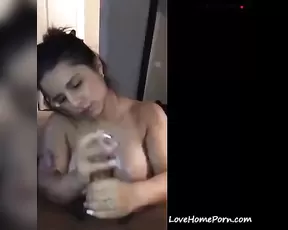 Juicy nude brunette play with dildo webcam show