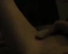 Swedish girl POV fingering pussy in bed webcam show