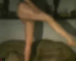 Very slim girl dancing striptease webcam show