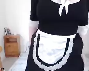 Juicy brunette milf in stockings masturbate webcam show
