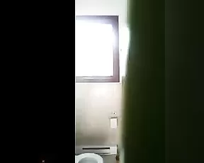 Blonde performing deep throat